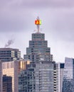 Chinese Lunar New Year of the Rabbit symbol on the top of the TD Tower sign