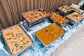 Chinese and Malay buffet Royalty Free Stock Photo