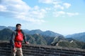 A Chinese man on China Badaling Great Wall
