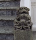 Chinese marble ballast lion in thai temple