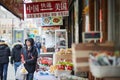 Chinese market in new york chinatown