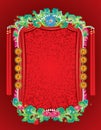 Chinese boarder design inspired by chinese opera stage.