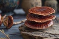 Chinese medicine, China Ganoderma, mushroom Royalty Free Stock Photo