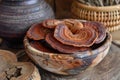 Chinese medicine, China Ganoderma, mushroom Royalty Free Stock Photo