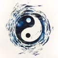 Chinese medicine,yinyang tradition ink painting,asian korea china japan symbols