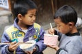 The chinese miao children Royalty Free Stock Photo