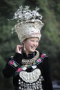 Chinese Miao nationality woman Royalty Free Stock Photo