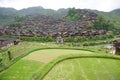 The chinese miao nationality wooden house Royalty Free Stock Photo