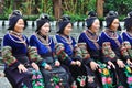 The chinese miao old women Royalty Free Stock Photo