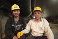Chinese mine workers Royalty Free Stock Photo