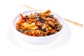 Chinese mix of vegetables with soybean sprouts, bamboo shoots