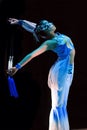 Chinese modern dancer girl Royalty Free Stock Photo