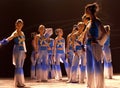 Chinese modern dancers Royalty Free Stock Photo