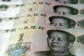 Chinese money and currency - Renminbi, one Yuan bills
