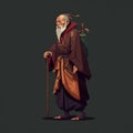 A chinese monk image generative AI