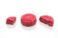 Chinese moon cake strawberry red bean flavour Royalty Free Stock Photo