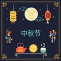 Chinese Moon Festival banner design.