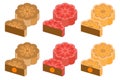 Chinese Mooncake for mid autumn festival in various taste and flavor