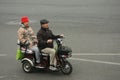 Chinese mopeds scooters, Beijing, China Royalty Free Stock Photo