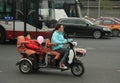 Chinese mopeds scooters, Beijing, China Royalty Free Stock Photo