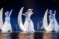 Chinese Mosuo national dancers Royalty Free Stock Photo