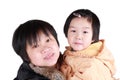 Chinese mother-daughter Royalty Free Stock Photo