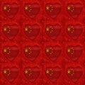 Chinese Motif Flag Seamless Pattern