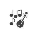 Chinese music vector icon