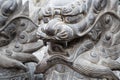 Chinese mythological sculptures in stone
