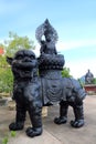 Chinese mythology statues in Chinese temple