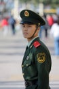 Chinese National Police in Full Uniform