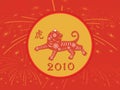 Chinese New Year 2010 card Royalty Free Stock Photo