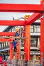 Chinese New Year is arranging workers for the lantern exhibition