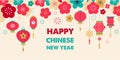 Chinese New Year background, card print, banner Royalty Free Stock Photo