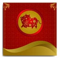 Chinese new year backgrounds template 2019 Royalty Free Stock Photo