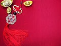 Chinese New Year background with copy space. Royalty Free Stock Photo