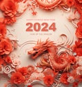 2024 Chinese new year background for cover, poster, flyer, postcard.