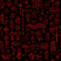Chinese new year background, seamless pattern for your design Royalty Free Stock Photo