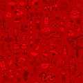 Chinese new year background, seamless pattern for your design Royalty Free Stock Photo