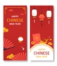 Chinese new year banner set