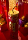 Chinese new year big firecracker Royalty Free Stock Photo