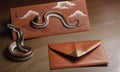 Chinese New Year, Year of the Big Snake with red envelopes
