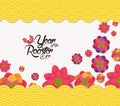 Chinese new year 2017 blossom pattern background Royalty Free Stock Photo