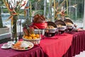 Chinese New Year Buffet Setting Royalty Free Stock Photo