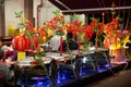 Chinese New Year Buffet Setting Royalty Free Stock Photo