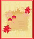 Chinese New Year card - Traditional lanterns Royalty Free Stock Photo