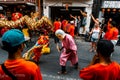 Chinese New Year celebration on the streets of Koh Phangan, Thailand