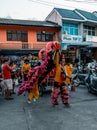 Chinese New Year celebration on the streets of Koh Phangan, Thailand