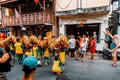 Chinese New Year celebration on the streets of Koh Phangan, Thailand