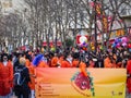 Chinese new year celebrations parade at Paris